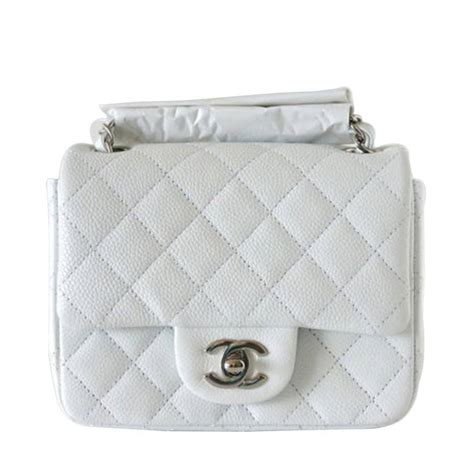 chanel vintage mini square white|chanel rectangular mini flap bag.